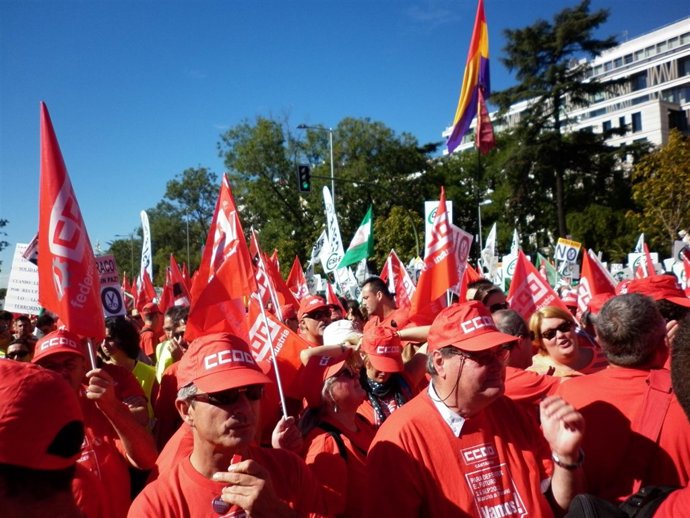 Cántabros en la manifestación del 15-S