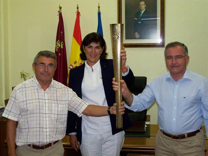 Imagen de la antorcha olímpica de Londres 2012