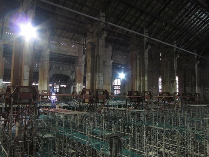 Obras De Remodelación Del Mercado De Sants De Barcelona