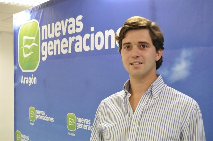El presidente de Nuevas Generaciones del PP-Aragón, Ramón Celma.