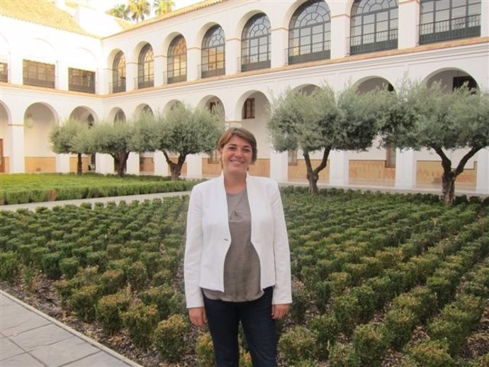 Elena Cortés durante la entrevista