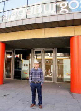 El artista asturiano Marcos Tamargo en Aranda de Duero (Burgos)