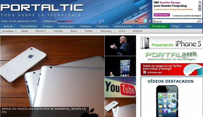 Pantallazo Portaltic