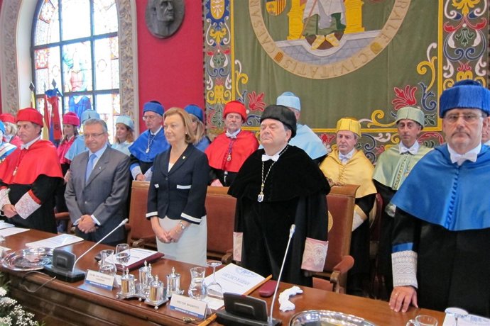 Acto de apertura del inicio de curso 2012-2013 de la Universidad de Zaragoza