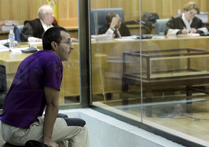 El etarra Jorge García Sertutxa durante el juicio en la Audiencia Nacional