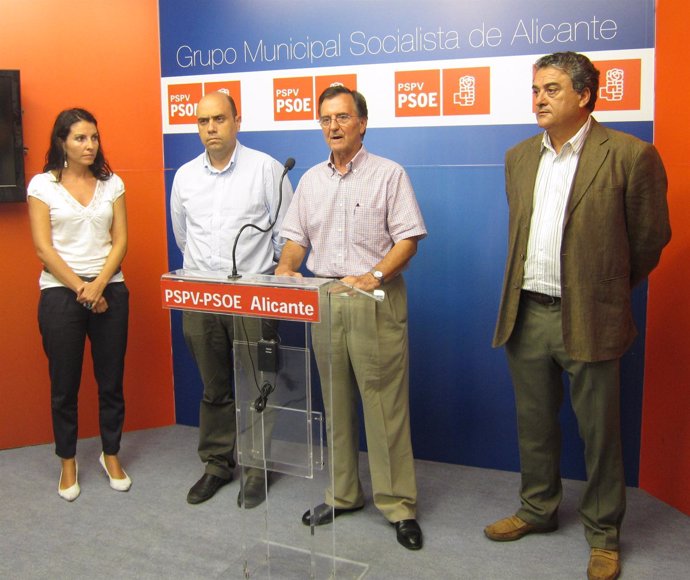 Miguel Ull, junto a Manuel Marín, Gabriel Echávarri y Loles Fernández