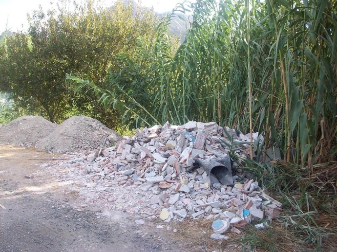 Vertidos realizados en varios viajes antes de ser sorprendidos por la Policía 