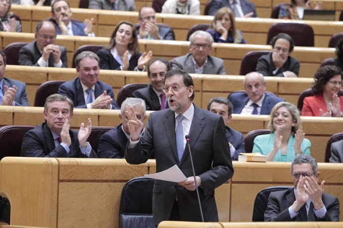 Mariano Rajoy En El Pleno Del Senado