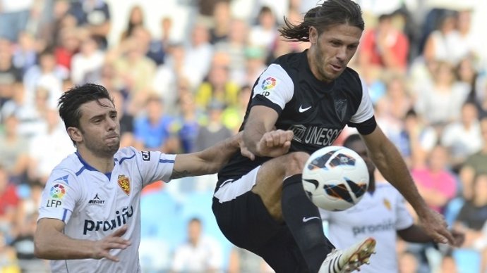 Demichelis en un Zaragoza - Málaga