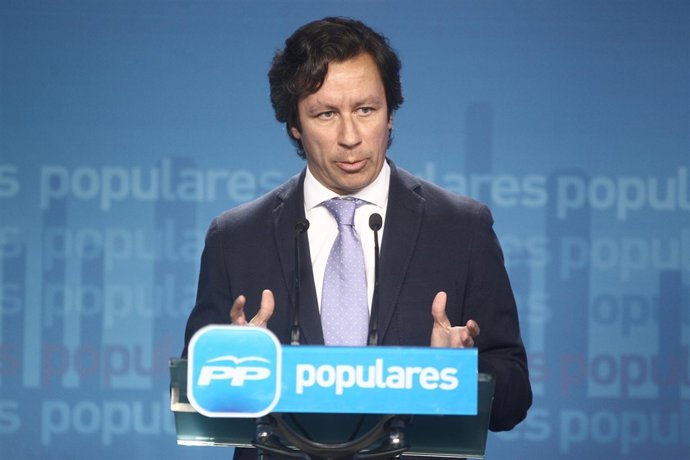 Carlos Floriano, del PP, en Génova