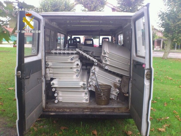 Los radiadores sustraidos