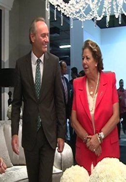 Alberto Fabra Y Rita Barberá En Feria Hábitat