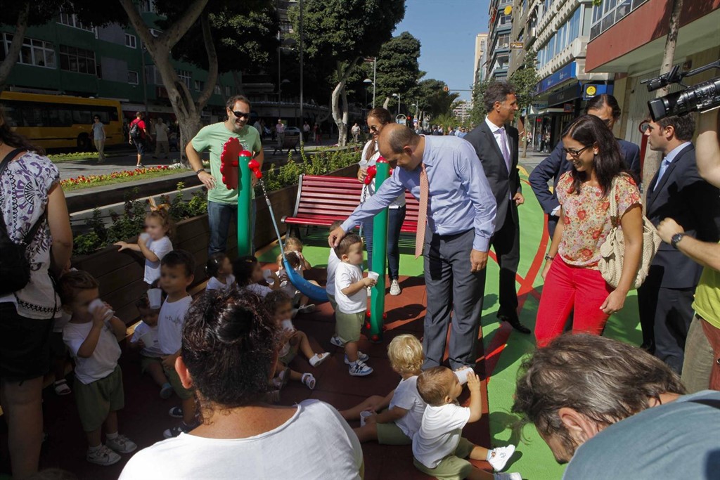 La zona peatonalizada de Mesa y López, en Las Palmas de La zona peatonalizada de Mesa y López, en Las Palmas de