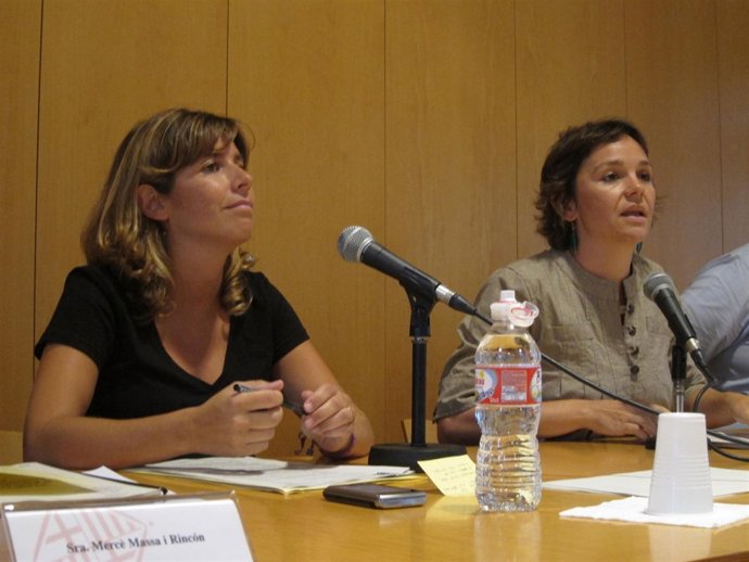 La Regidora De C.Vella, Mercè Homs (Ciu), I La Presidenta, Sara Jaurrieta (PSC)