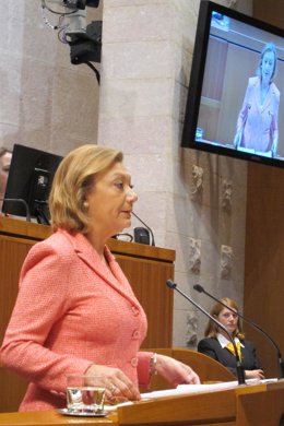 Luisa Fernanda Rudi durante su intervención