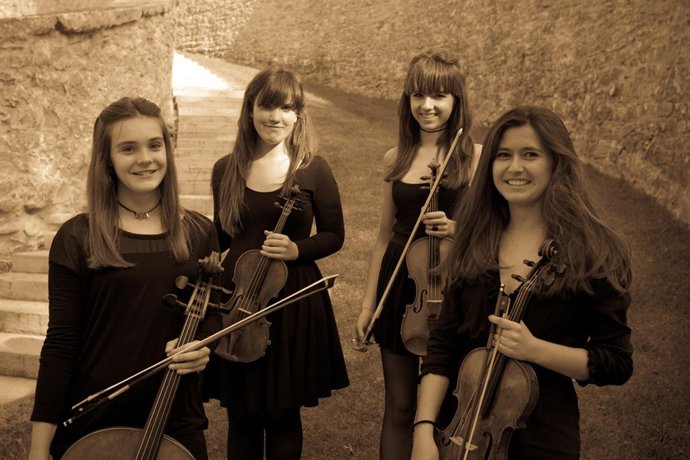El cuarteto de cuerda Atrilia.