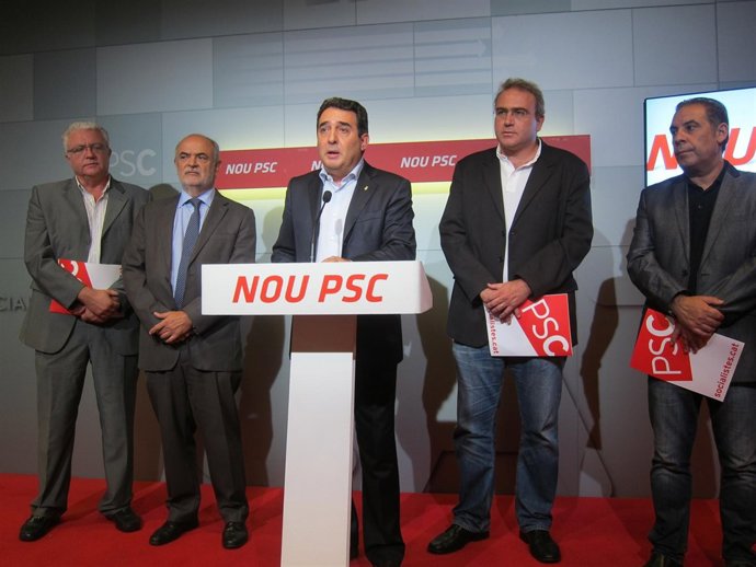 Rafael Roig, Miquel Aguilà, Manuel Bustos, Pere Albó Y Josep Masdeu, PSC