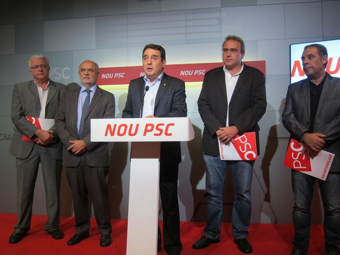 Rafael Roig, Miquel Aguilà, Manuel Bustos, Pere Albó Y Josep Masdeu, PSC