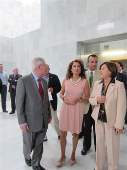 La consejera María Jesús Montero, en un foro organizado por Ideal