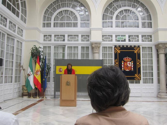 Rueda de prensa de Carmen Crespo en la sede de la Delegación