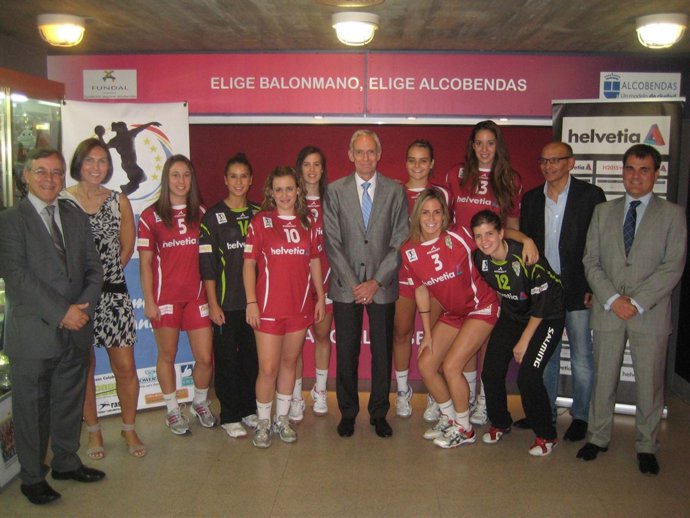 Equipo Helvetia Balonmano Alcobendas.