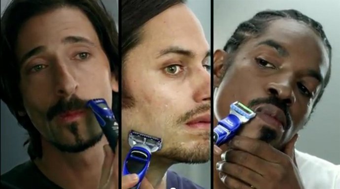 Adrien Brody, Gael García Bernal y André 3000 se afeitan con Gillette Fusion 