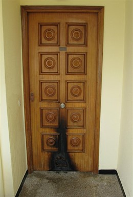 Puerta quemada 
