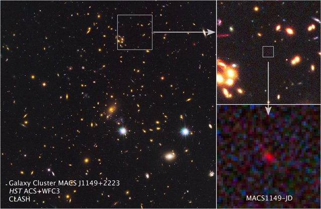 La galaxia más distante