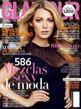 Blake Lively en la portada de 'Glamour' del número de octubre 2012