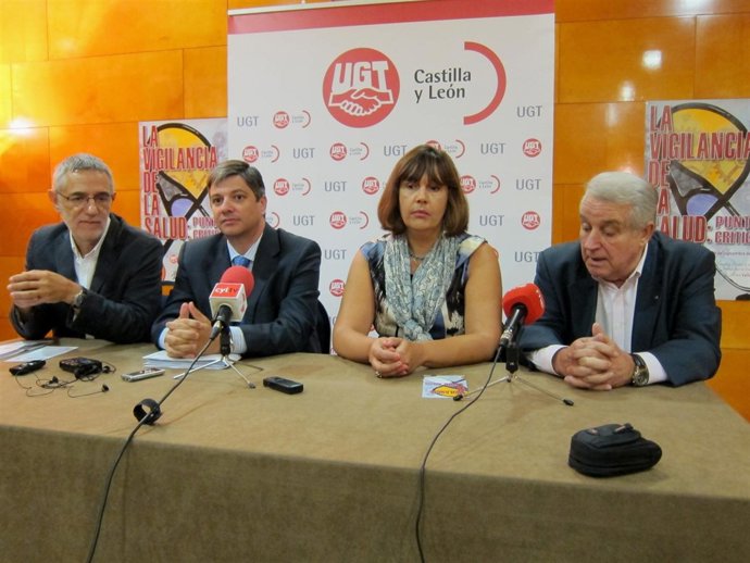 Participantes en la jornada sobre seguridad laboral de UGT CyL