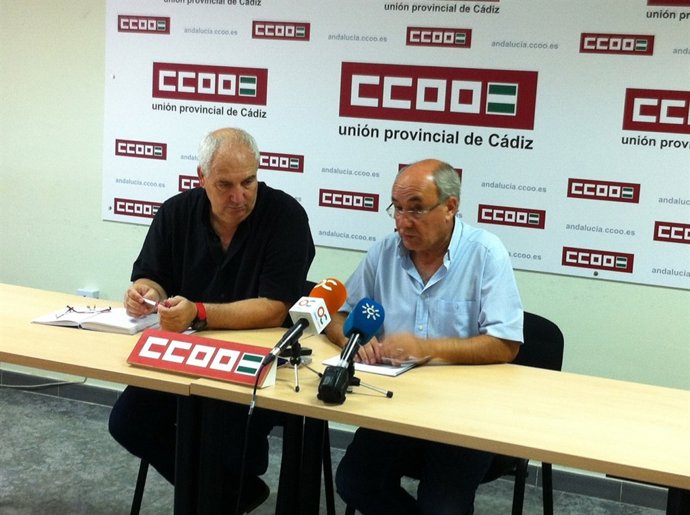 Secretario General De CCOO Andalucía, Francisco Carbonero (Izqda)