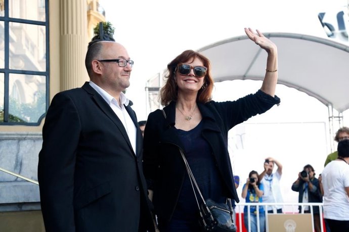 Susan Sarandon A Su Llegada A San Sebastián.