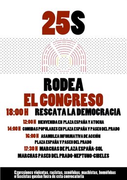 Cartel de 'Rodea el Congreso'
