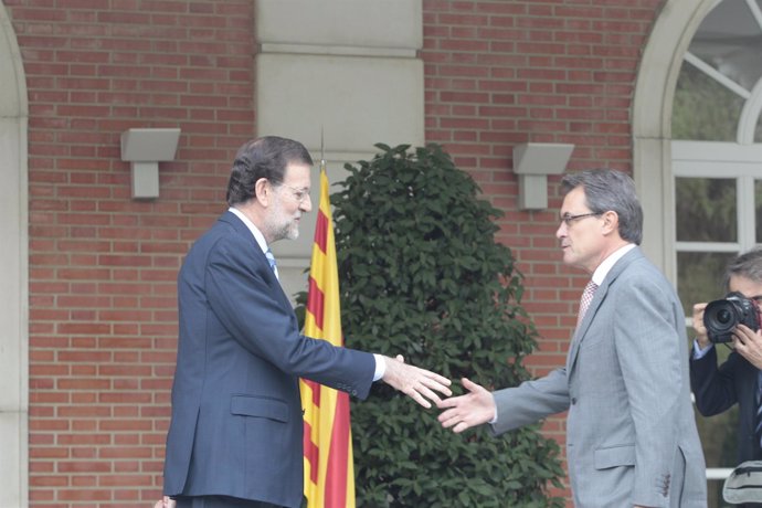 Artur Mas y Mariano Rajoy se reúnen en la Moncloa