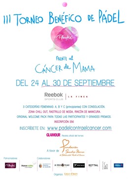 Cartel III Torneo Benéfico De Pádel