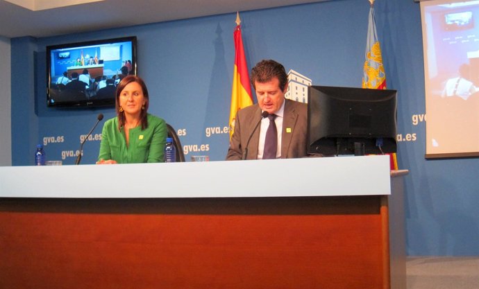 Català Y Císcar En Rueda De Prensa Tras El Pleno Del Consell