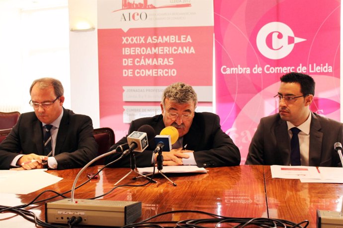 Josep Ramon París, Joan Simó Y Jordi Quejido, Cámara Comercio De Lleida