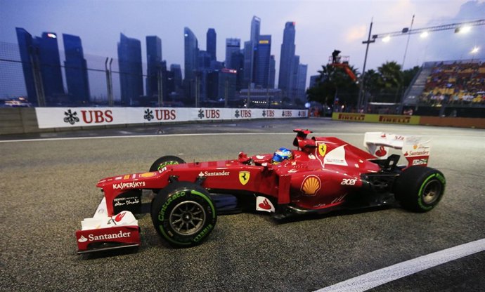 Fernando Alonso en Singapur