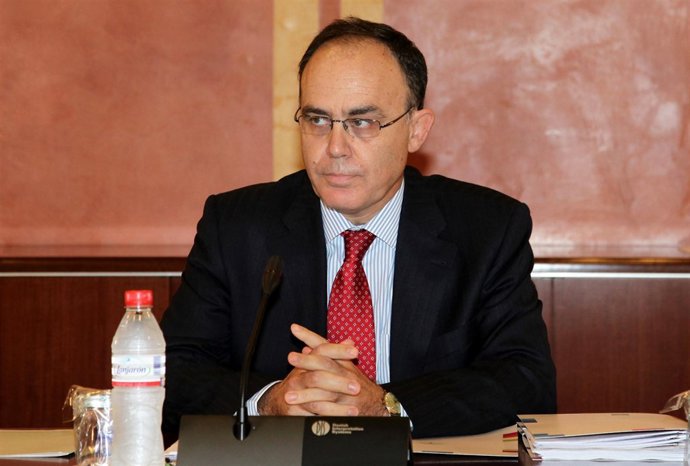 El director general de IDEA, Antonio Valverde, en la comisión del caso ERE