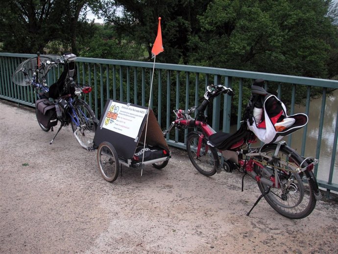 Bicicleta reclinada. 