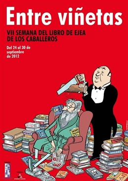 Cartel de la 7º Semana del Libro de Ejea de los Caballeros (Zaragoza)