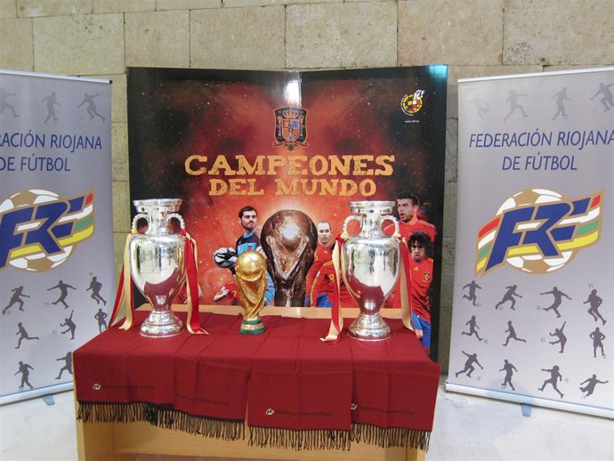 Las copas de Europa  y del Mundo de la Selección Española de Fútbol