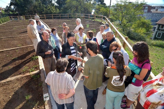 Sorteo de huertos de la calle Duque de Ahumada de Santander