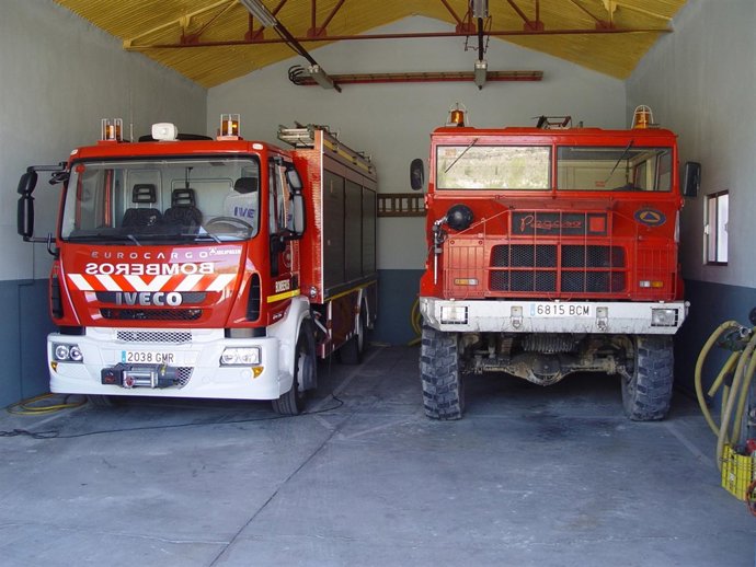 Vehículos del Cuerpo de Bomberos