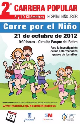 Cartel De La II Edición De La Carrera 'Corre Por El Niño'