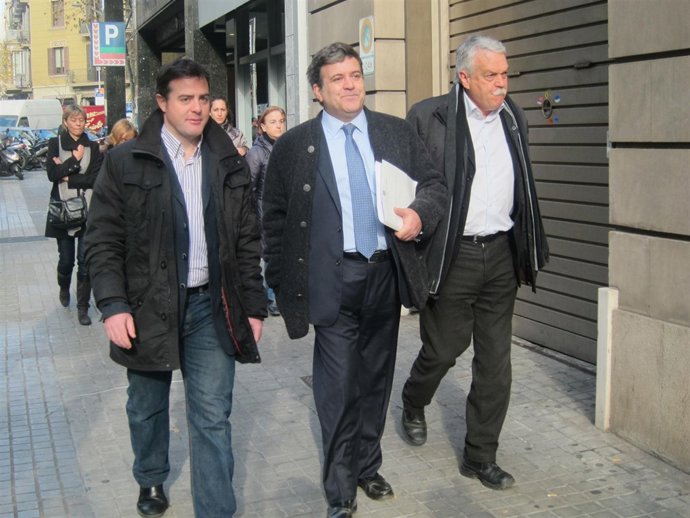 Uriel Bertran, Alfons López Tena y Toni Strubell 