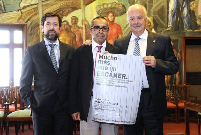 Mario Ramos (C) Con Carlos Alonso Y Ricardo Melchior