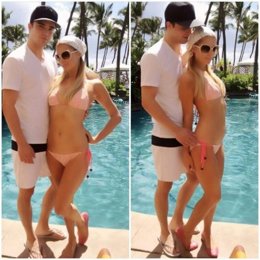 Paris Hilton con su novio