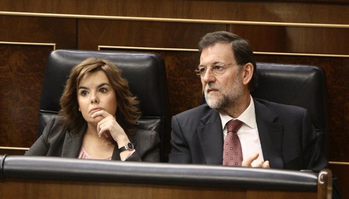 Soraya Sáenz De Santamaría Y Mariano Rajoy