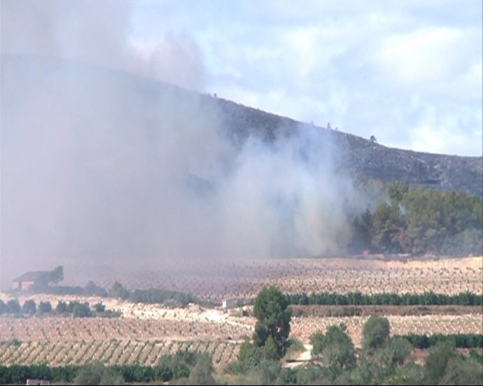 Una Imagen Del Incendio De Chulilla